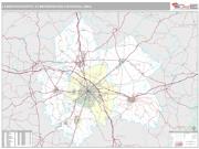 Lexington-Fayette Metro Area <br /> Wall Map <br /> Premium Style 2024 Map