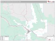 Missoula Metro Area <br /> Wall Map <br /> Premium Style 2024 Map