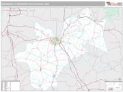 Owensboro Metro Area <br /> Wall Map <br /> Premium Style 2024 Map