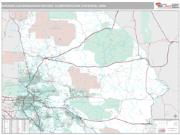 Riverside-San Bernardino-Ontario Metro Area <br /> Wall Map <br /> Premium Style 2024 Map