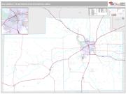 San Angelo Metro Area <br /> Wall Map <br /> Premium Style 2024 Map