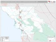 San Luis Obispo-Paso Robles-Arroyo Grande Metro Area <br /> Wall Map <br /> Premium Style 2024 Map