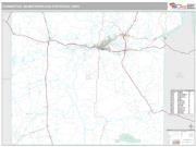 Farmington Metro Area <br /> Wall Map <br /> Premium Style 2024 Map