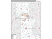 Longview Metro Area <br /> Wall Map <br /> Premium Style 2024 Map