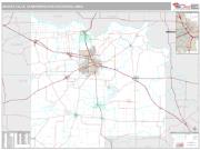 Wichita Falls Metro Area <br /> Wall Map <br /> Premium Style 2024 Map