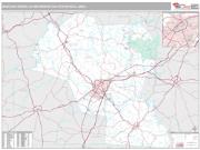 Bowling Green Metro Area <br /> Wall Map <br /> Premium Style 2024 Map