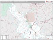 Elizabethtown-Fort Knox Metro Area <br /> Wall Map <br /> Premium Style 2024 Map