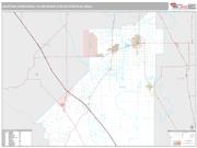 Hanford-Corcoran Metro Area <br /> Wall Map <br /> Premium Style 2024 Map