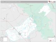 Madera Metro Area <br /> Wall Map <br /> Premium Style 2024 Map