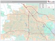 San Fernando Valley Metro Area <br /> Wall Map <br /> Premium Style 2024 Map