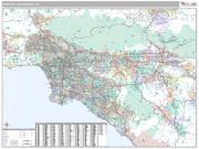 Greater Los Angeles Metro Area <br /> Wall Map <br /> Premium Style 2024 Map