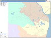 Novato <br /> Wall Map <br /> Color Cast Style 2024 Map
