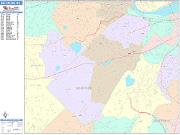 Brookline <br /> Wall Map <br /> Color Cast Style 2024 Map