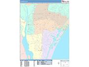 Wilmington <br /> Wall Map <br /> Color Cast Style 2024 Map