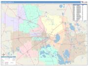 Alachua <br /> Wall Map <br /> Color Cast Style 2024 Map