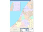 Berrien <br /> Wall Map <br /> Color Cast Style 2024 Map
