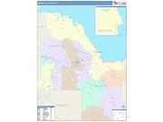 Marquette <br /> Wall Map <br /> Color Cast Style 2024 Map