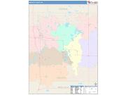 Mecosta <br /> Wall Map <br /> Color Cast Style 2024 Map