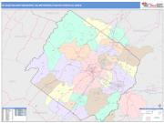 Staunton-Waynesboro <br /> Wall Map <br /> Color Cast Style 2024 Map