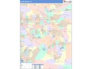 Inland Empire <br /> Wall Map <br /> Color Cast Style 2024 Map
