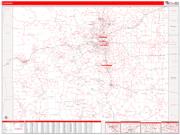 Colorado <br /> Wall Map <br /> Zip Code <br /> Red Line Style 2024 Map