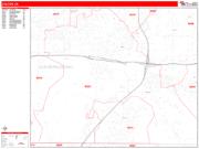 Colton <br /> Wall Map <br /> Zip Code <br /> Red Line Style 2024 Map