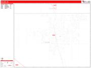 Delano <br /> Wall Map <br /> Zip Code <br /> Red Line Style 2024 Map