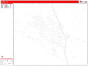 Gilroy <br /> Wall Map <br /> Zip Code <br /> Red Line Style 2024 Map