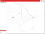 Woodland <br /> Wall Map <br /> Zip Code <br /> Red Line Style 2024 Map