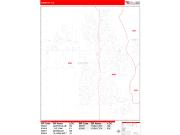 Yuba City <br /> Wall Map <br /> Zip Code <br /> Red Line Style 2024 Map