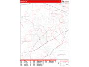 High Point <br /> Wall Map <br /> Zip Code <br /> Red Line Style 2024 Map
