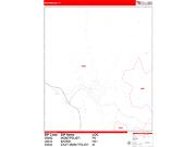 Montpelier <br /> Wall Map <br /> Zip Code <br /> Red Line Style 2024 Map