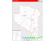 Appling County, GA <br /> Wall Map <br /> Zip Code <br /> Red Line Style 2024 Map