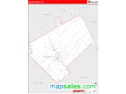 Bleckley County, GA <br /> Wall Map <br /> Zip Code <br /> Red Line Style 2024 Map