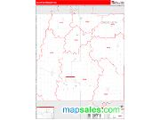 Buena Vista County, IA <br /> Wall Map <br /> Zip Code <br /> Red Line Style 2024 Map