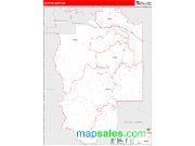 Granite County, MT <br /> Wall Map <br /> Zip Code <br /> Red Line Style 2024 Map