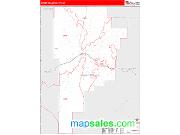 Sweet Grass County, MT <br /> Wall Map <br /> Zip Code <br /> Red Line Style 2024 Map