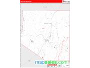 White Pine County, NV <br /> Wall Map <br /> Zip Code <br /> Red Line Style 2024 Map