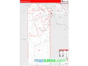 Malheur County, OR <br /> Wall Map <br /> Zip Code <br /> Red Line Style 2024 Map