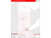 Duluth <br /> Wall Map <br /> Red Line Style 2024 Map