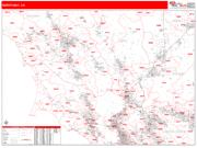 North Bay <br /> Wall Map <br /> Red Line Style 2024 Map