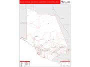 Oxnard-Thousand Oaks-Ventura <br /> Wall Map <br /> Red Line Style 2024 Map