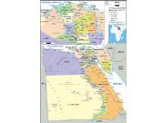 Egypt <br /> Political <br /> Wall Map Map
