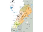 Lebanon <br /> Political <br /> Wall Map Map