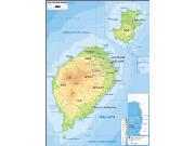 Sao-tome <br /> Physical <br /> Wall Map Map