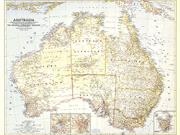 Australia 1948 <br /> Wall Map Map