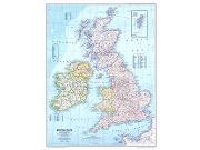 British Isles 1979 <br /> Wall Map Map