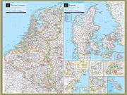 Low Countries and Denmark <br /> Wall Map Map