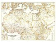 Northern Africa 1954 <br /> Wall Map Map