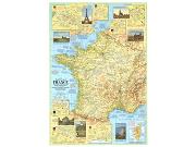 Travelers France 1971 <br /> Wall Map Map